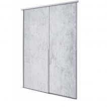 Porte coulissante 2 vantaux Concrete