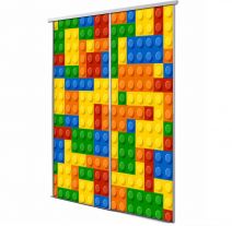 Porte coulissante 2 vantaux Bricks