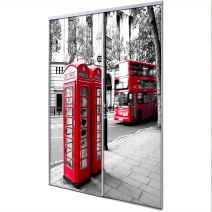 Porte int&eacute;rieur coulissante 2 vantaux Kare
