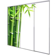Porte int&eacute;rieur coulissante 3 vantaux Phyllostachys