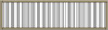 Claustra bois en ch&ecirc;ne ou h&eacute;v&eacute;a ajour&eacute; en 55 lames 33x70 mm