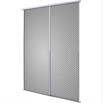 Porte int&eacute;rieur coulissante 2 vantaux striure