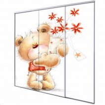 Porte coulissante 3 vantaux Bear cub
