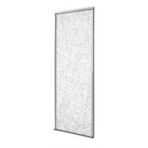 Porte coulissante 1 vantail gris clair