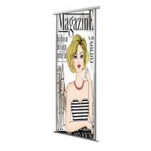 Porte int&eacute;rieur coulissante 1 vantail magasine
