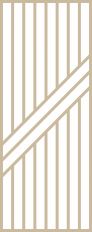 Claustra bois 3 diagonales et 9 lames droites en ch&ecirc;ne Mod&egrave;le SHIGATSU