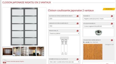 Exemple de prix et de commande de cloison coulissante