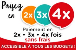 Paiement 4 fois sans frais