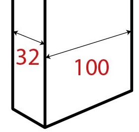 Ces lames en section 32x100mm