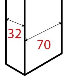 Ces lames en section 32x70mm