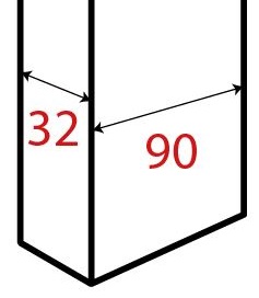 Ces lames en section 32x90mm